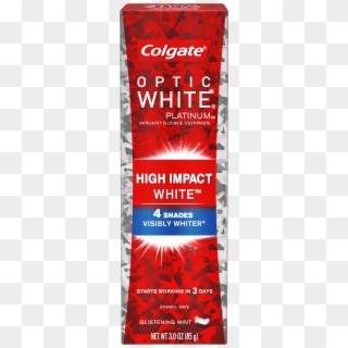 Colgate Optic White High Impact White Whitening Toothpaste - Colgate Optic White 4 Shades Clipart