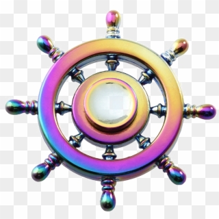 Rainbow Fidget Spinner Png Free Download - Fidget Spinner Steering Wheel Clipart