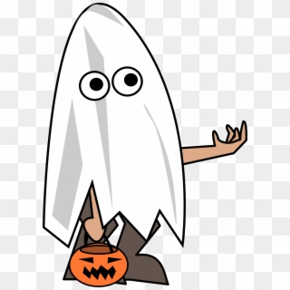 Clipart Ghost Trick Or Treat - Cartoon Trick Or Treaters - Png Download