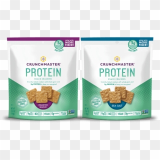Crunchmaster Protein Snack Crackers - Carton Clipart