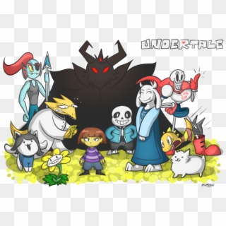 Clip Art Transparent Some Fanart Of The Cast Know Your - Undertale All Characters Fan Art - Png Download