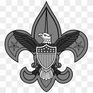 Black And White Boy Scouts Logo Clipart