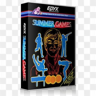 Summer Games Atari 2600 Game Cover To Fit A Ugc Style Clipart