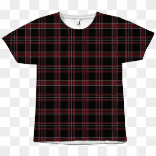Lumberjack Red Plaid All Over T-shirt - Shirt Clipart