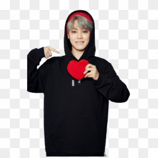 Jin Transparent Bts Heart - Jimin Bts Valentines Day Clipart