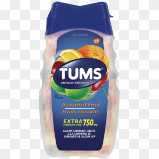 Tums Extra Strength 750mg Antacid Assorted Fruit Calcium Clipart