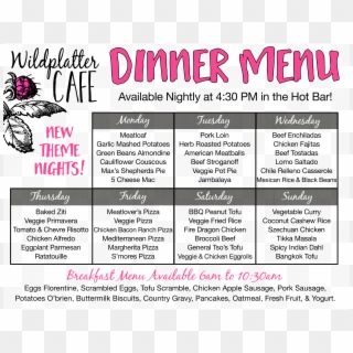 Cafe Hot Bar Menu 1 - Calligraphy Clipart