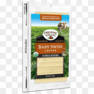 Baby Swiss Slices, - Organic Valley Cheese Slices Clipart