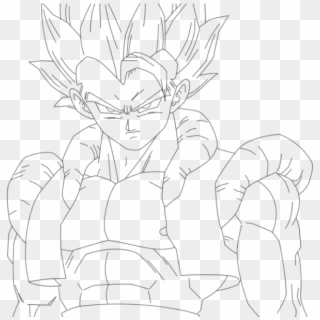 Dragon Ball Z Gogeta Coloring Pages Home Great Present - Gogeta Goes Ssj3 Drawing Clipart