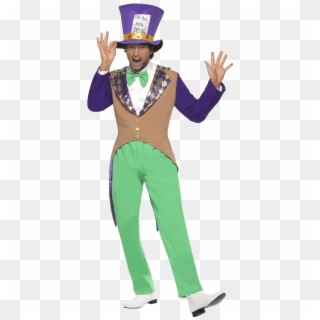 Adult Purple Mad Hatter Costume - Book Character Costumes For Teachers For Men Clipart