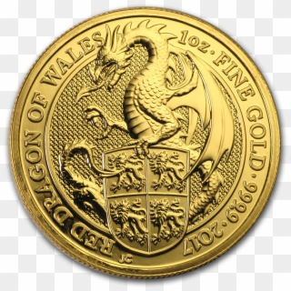 Buy 2017 1 Oz British Gold Queen's Beasts Dragon Coins - British 1 Oz Gold Coin Clipart