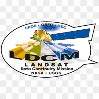 Landsat 8 Ldcm Mission Patch - Landsat 8 Clipart