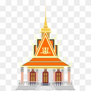 Clipart - Pagoda Cambodia - Png Download