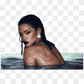 Transparents Rihanna Illustrated Transparents Like - Rihanna Png Clipart