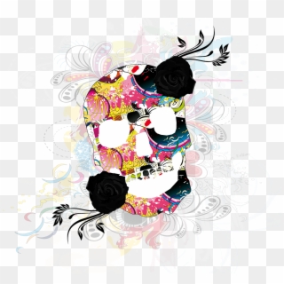Day Of The Dead Skull Mexico Png Image - Череп День Мертвых В Мексике Clipart