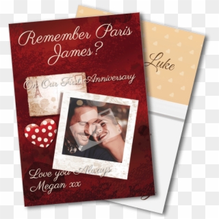 Wedding Anniversary Cards Personalise With A Name, - Christmas Card Clipart