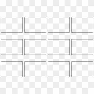 12 Panel Storyboard Template 176217 - Black-and-white Clipart
