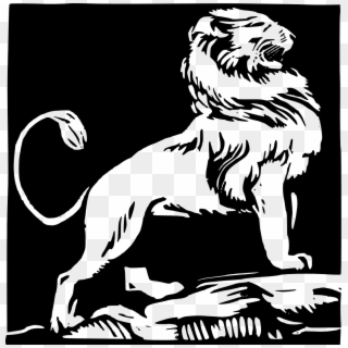 Lion King Of Beast Male Lion Png Image - Rajput Logo In Black Clipart