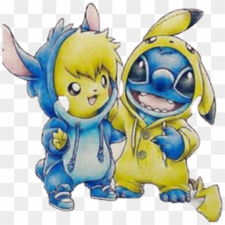#stitch #pikachu #pokemon #cute - Stitch Drawing Clipart