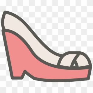 Download Svg Download Png - Wedge Shoe Icon Clipart