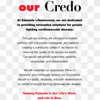 About Us - Credo - Credo In Life Clipart