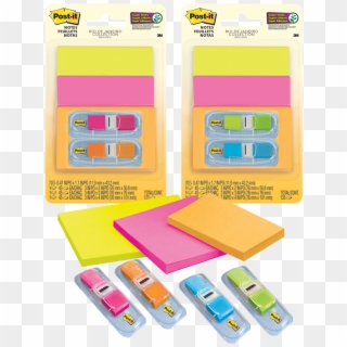 Post-it® Super Sticky Notes Flags Combo Pack 3 Pads - Post Clipart