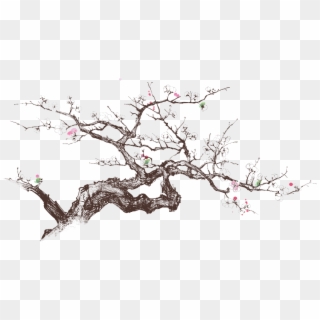 Meldville Cherry Blossoms - Chinese Painting Clipart