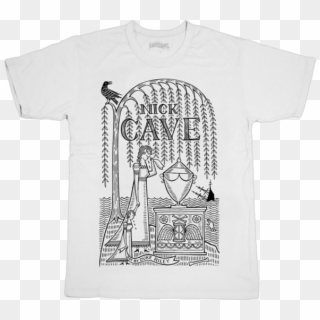 Nick Cave Lyrics T-shirt - Tee Shirt Nick Cave Clipart