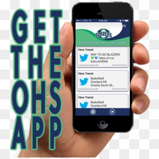 Ohs App Person Holding Phone - Iphone Clipart