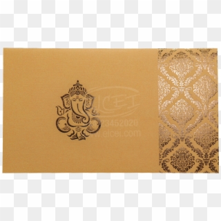Home Hindu Wedding Cards Two Fold Card With Ganapati - Motif Clipart