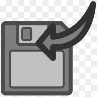 Floppy Disk Save Export Arrow Png Image - Clip Art Transparent Png