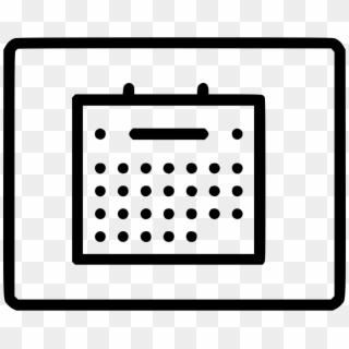 Clip Royalty Free Calendar Svg Grid - Icon Calendar Ico - Png Download