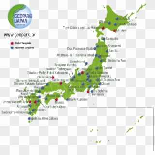 Japanese Geoparks - Tochigi Japan Map Clipart