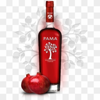 Homepage-bottle - Pama Pomegranate Liqueur Clipart