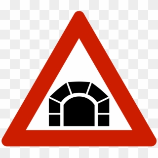 Norwegian Road Sign - Cross Road Ahead Sign Clipart