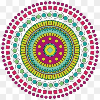 Mandalas Clipart And Featured Illustration - Vector Circles Concentric Dot - Png Download