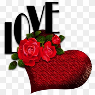 Heart Rose Png Image Background - Love Hard Images Download Clipart