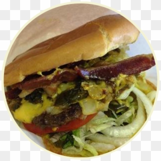 Bacon Jalapeno Cheese Burger - Fast Food Clipart