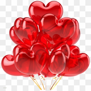 Heart Shape Balloon Png - Transparent Background Heart Balloons Png Clipart