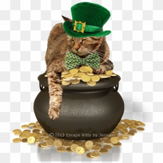 Escape Kitty's St Patrick's Day Wish Clipart