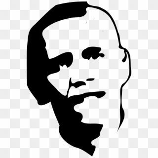 This Free Icons Png Design Of Obama Portrait Bw Clipart