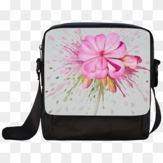 Pink Flower Color Splash - Bag Clipart