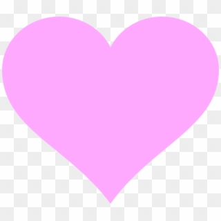 Heart Shaped Clipart Traceable - Pink Love Heart Vector - Png Download