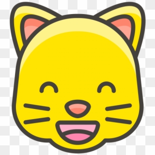 Grinning Cat Face With Smiling Eyes Emoji - Emoji .png Clipart
