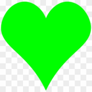 Heart Shaped Clipart Color - Green Heart Shape Clipart - Png Download