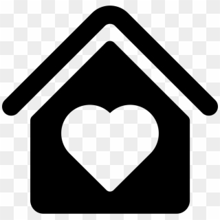 Vector Download House With Heart Shape Png Icon Free - House With Heart Logo Clipart