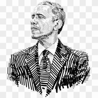 Picture Freeuse Obama Vector Sketch - Barack Obama Clipart