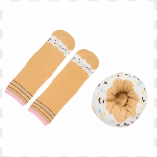 Rainbow Sprinkles Doughnut Socks - Circle Clipart