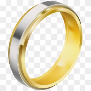 Silver And Gold Wedding Ring Png Clip Art Image Transparent Png