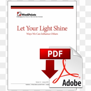 Pdf Ebook Let Your Light Shine - Pdf Icon Clipart